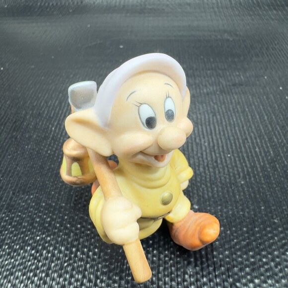 DISNEY Dopey with Pick and Lamp From Snow White Porcelain Figurine Sri Lanka VTG - Picture 8 of 11